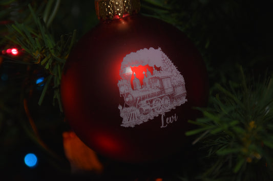 Personalized Christmas Ornament Train 1